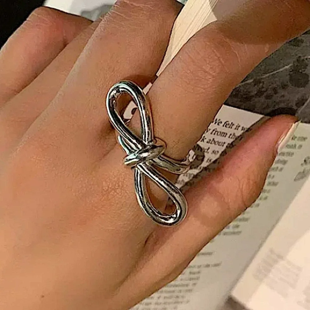 Bow Knot Sterling Silver Ring